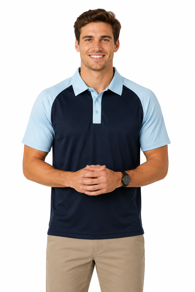 [131802142] 1318 - ** MENS MANLY POLO (S, Black/Army Green)