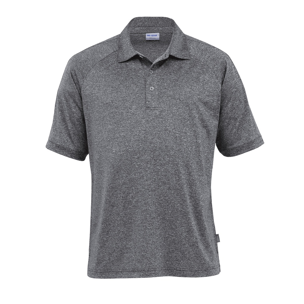 [DGMLP-GRAPHITE MELANGE-S] DGMLP - Dri Gear Melange Polo - Mens (S)