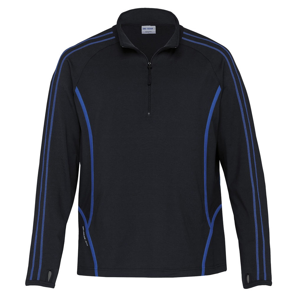 [DGRFZ-BLACK-ROYAL-4XS] DGRFZ - Dri Gear Reflex Zip Pullover (4XS, Black/Royal)