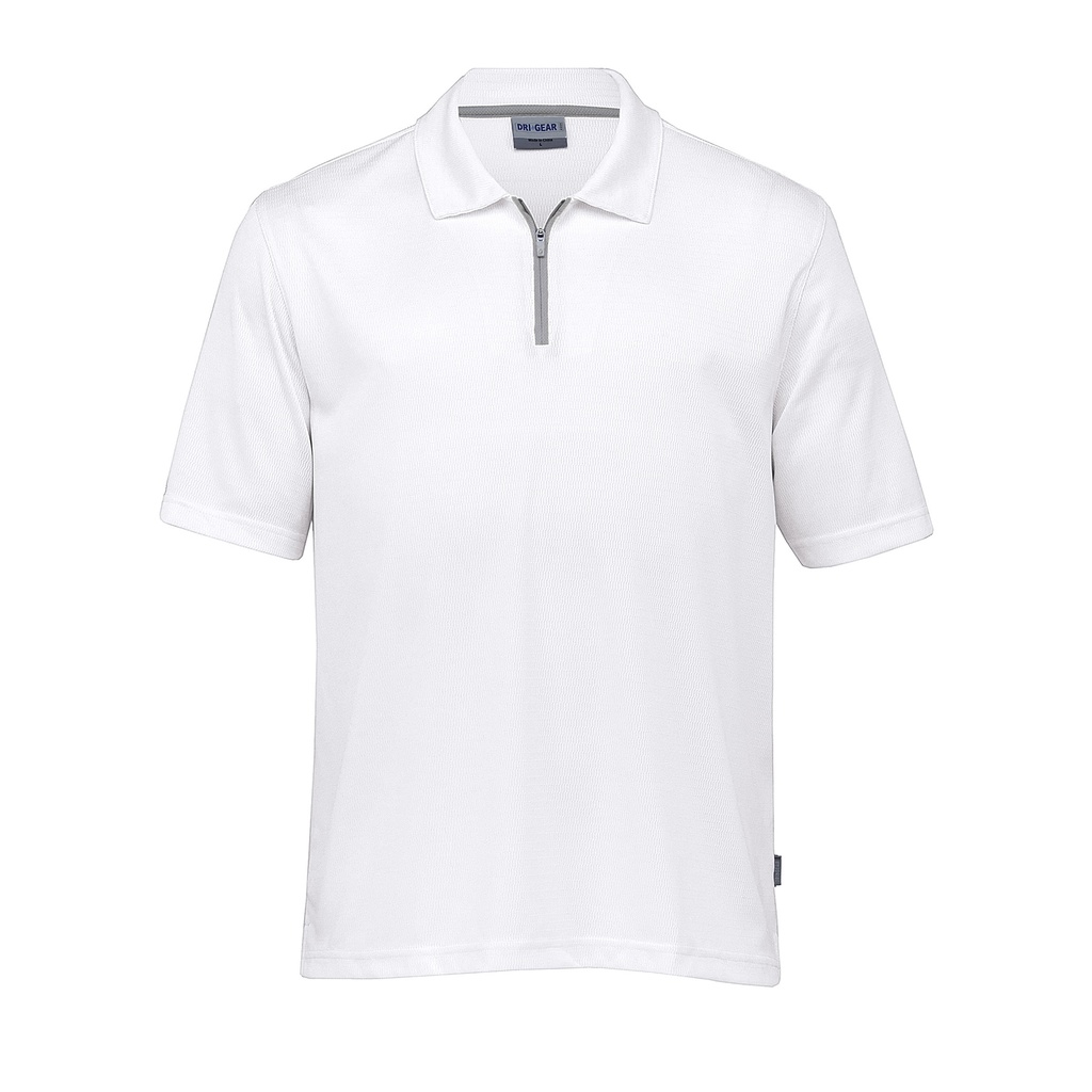 [DGTP-WHITE-ALUMINIUM-S] DGTP - Dri Gear Trimmed Polo (S)