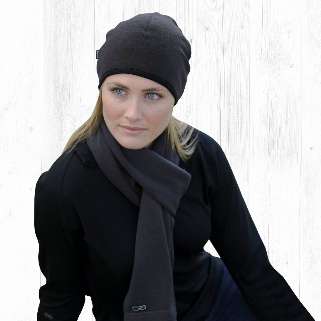 [EGAB-BLACK-CHARCOAL-ONE SIZE] EGAB - Merino Arctic Beanie