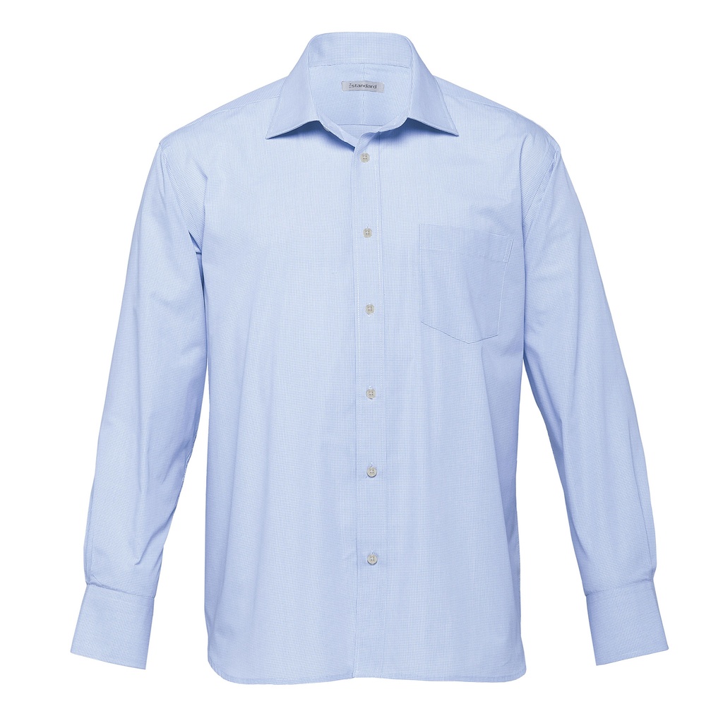 [TBC-SKY-WHITE-S] TBC - The Broadway Check Shirt - Mens (S)