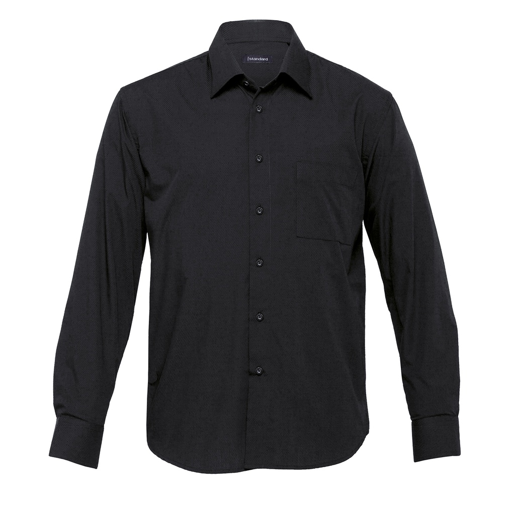 [TRLS-BLACK-S] TRLS - The Republic Long Sleeve Shirt - Mens (S, Black)