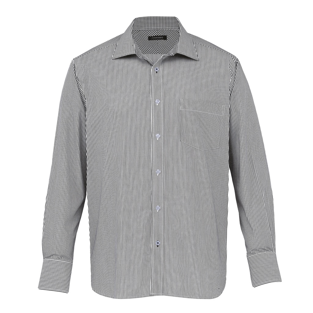 [TWS-BLACK-WHITE-S] TWS - The Wynyard Stripe Shirt - Mens (S)