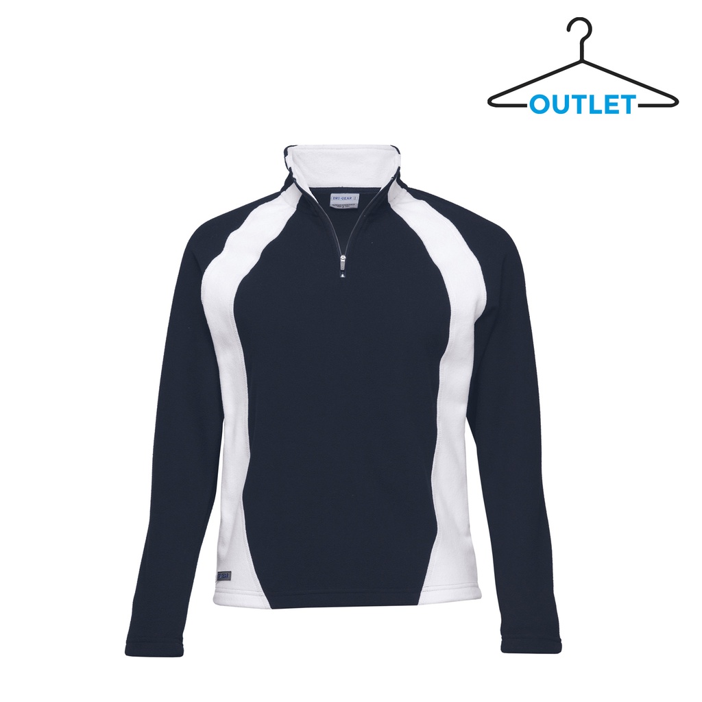 [OWDGM-BLACK-WHITE-XS/8] OWDGM - Dri Gear Womens Active Microfleece (XS/8, Black/White)