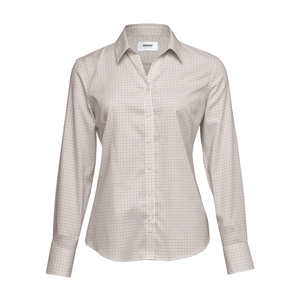 [WBOC-TAN-BLACK-IVORY-8] WBOC - Barkers Outland Check Shirt – Womens (8)