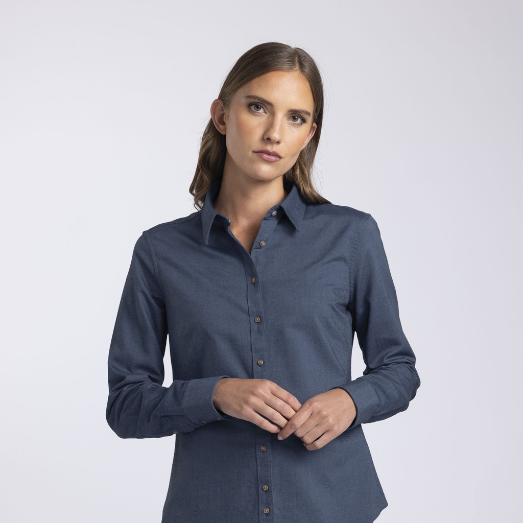 [WBBR-DENIM MARL-8] WBBR - Barkers Brooklyn Shirt – Womens (8)