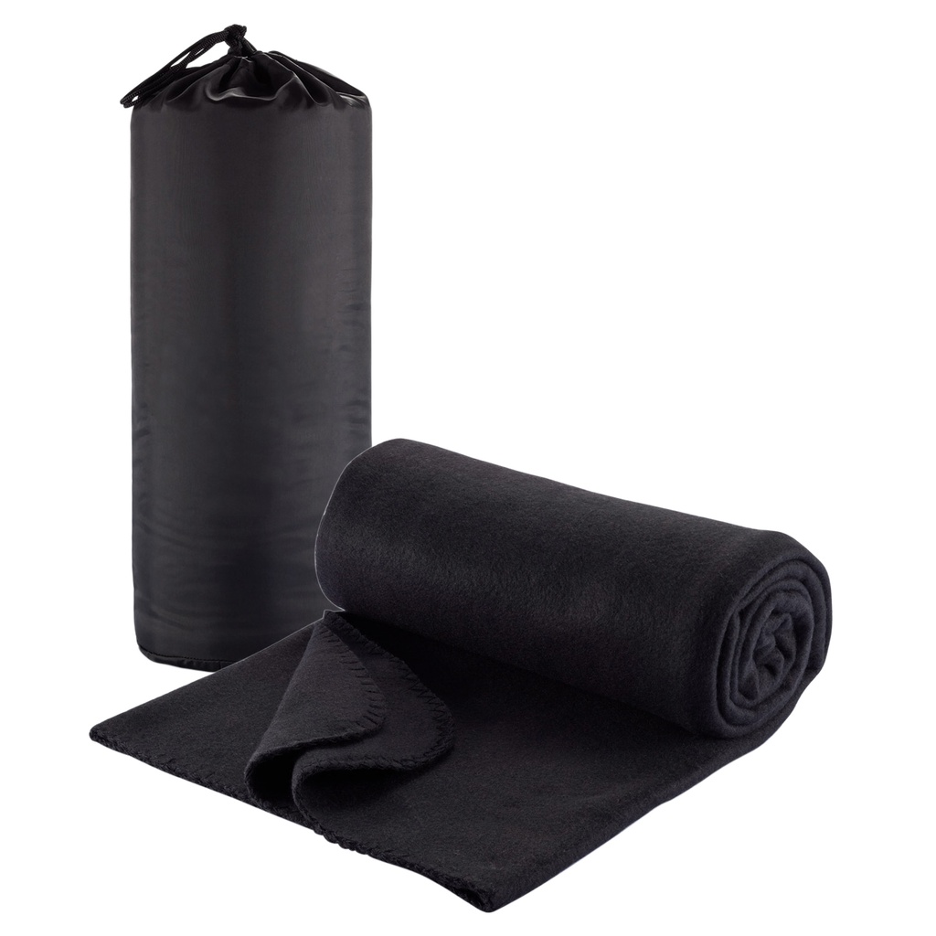 720BK - Polar Fleece Travel Rug - Black