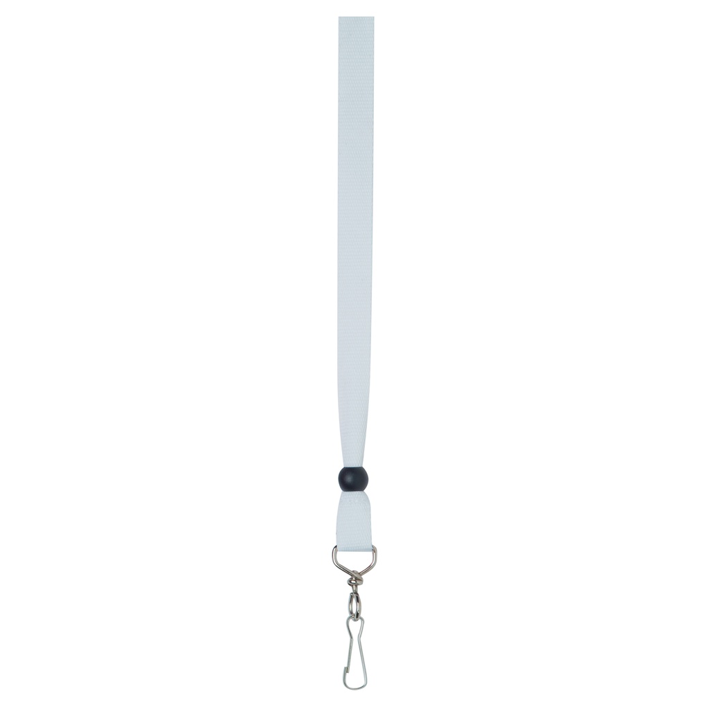 2455 - Ribbon Lanyard - White