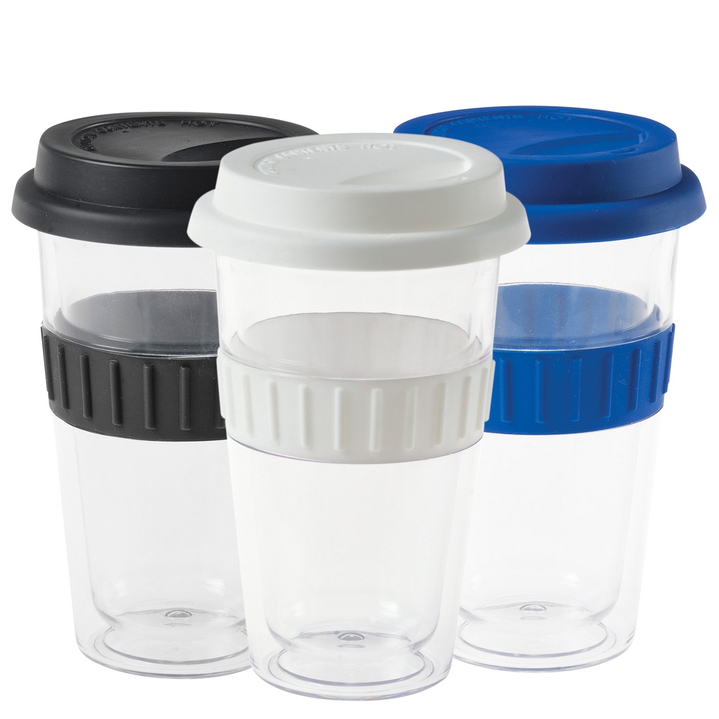 4037 - Plastic Double-Walled Mug