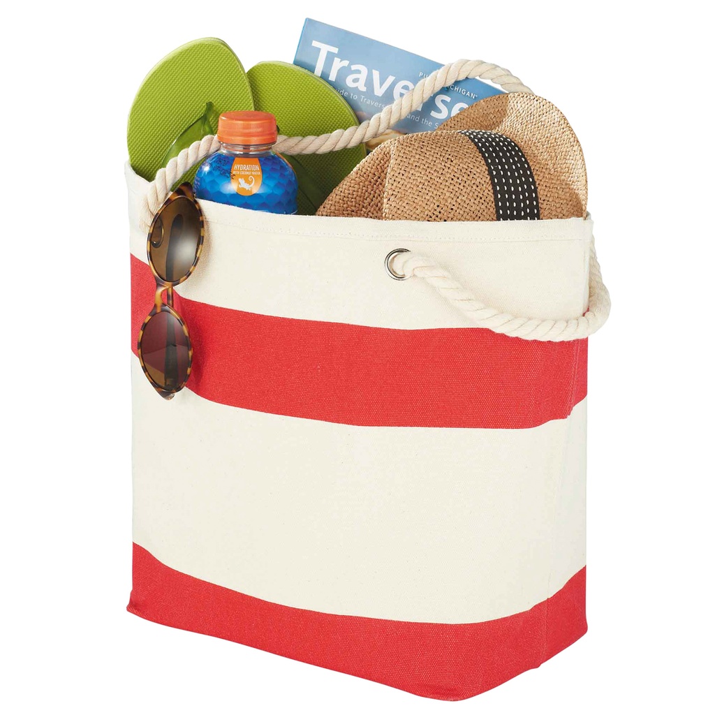 5158 - Capri Stripes Cotton Shopper Tote