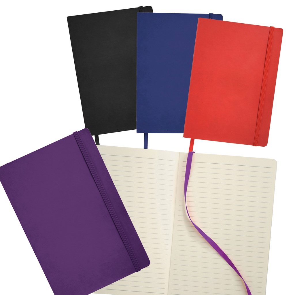 [JB1003-BLACK-STANDARD] JB1003 - Pedova Soft Bound JournalBooks (Black)