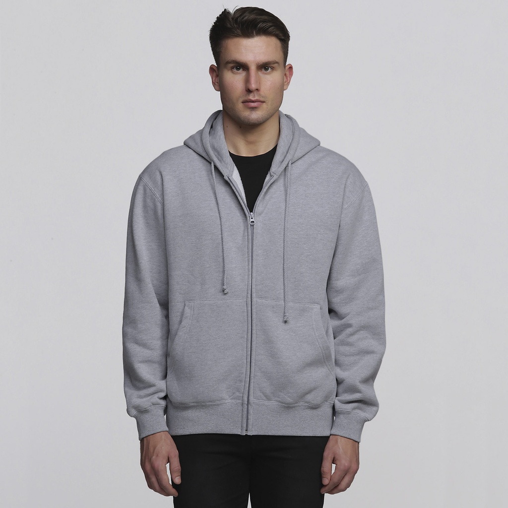 [SIVH-GREY MARLE-M] SIVH - smpli Mens Vintage Hoodie (M)