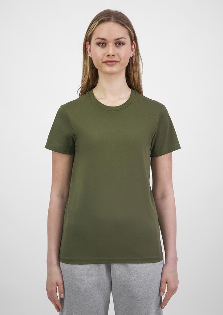 [9401042685988] X1001W - Womens Basis Short Sleeve Tee (XS, Army)