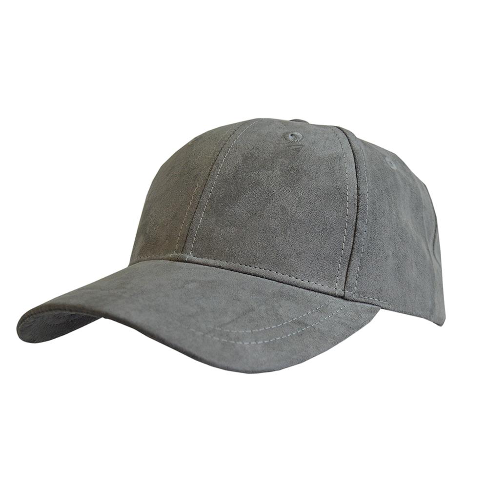 [4387-GY] Emblazer Micro Suede Cap - 4387 (Grey)