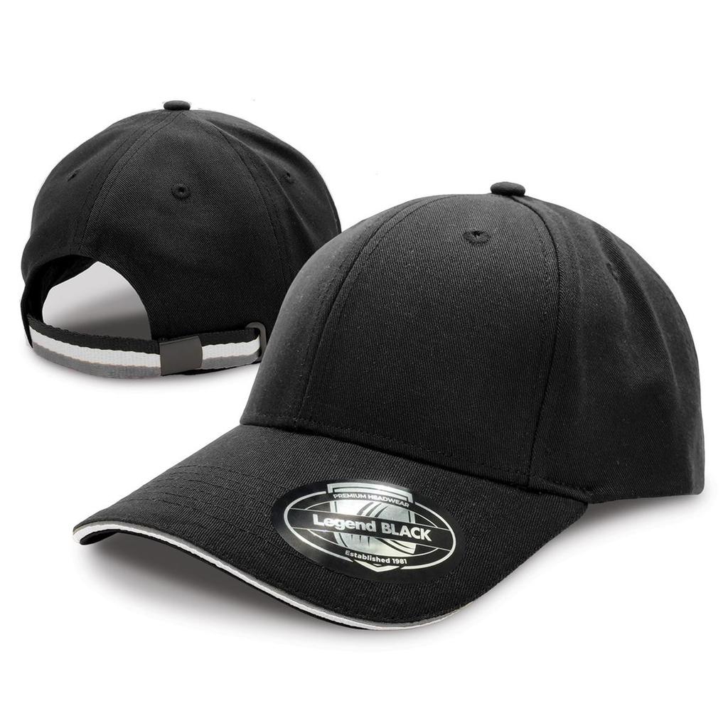 [7033-BL.GY.WH] San Marino Cap - 7033 (Black,Grey,White)