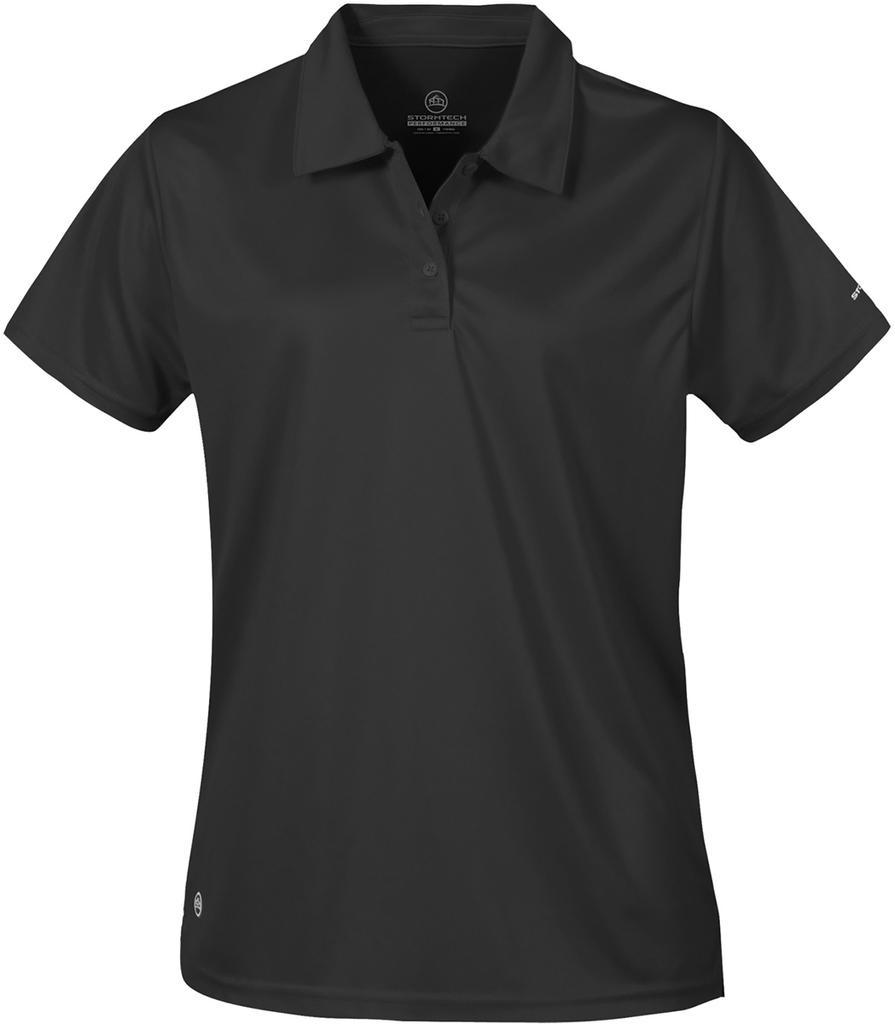[PS-1W-BL-XS] Stormtech Women's Apollo H2X-DRY Polo - PS (Black)