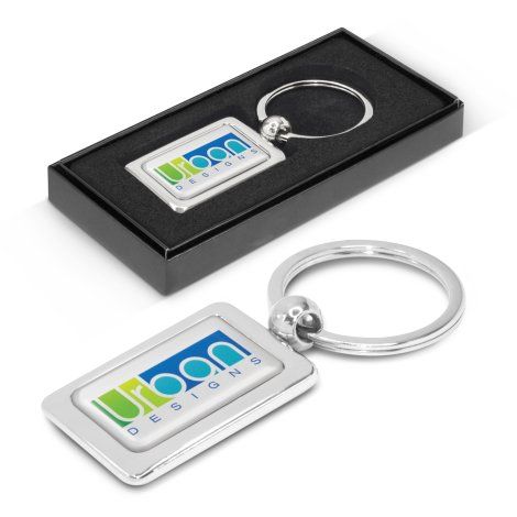 [100317] Rectangular Metal Key Ring - 100316