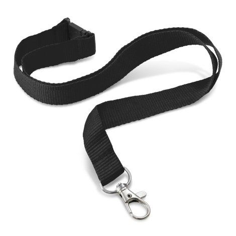 [130593] Custom Printed Lanyard - 16mm - 103800 (Black)