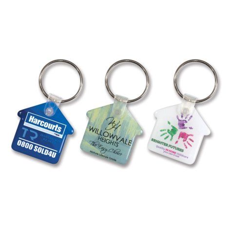 [105796] Flexi Resin Key Ring - House  - 105796