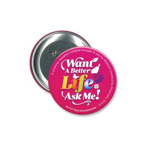 [105803] Button Badge Round - 90mm - 105803