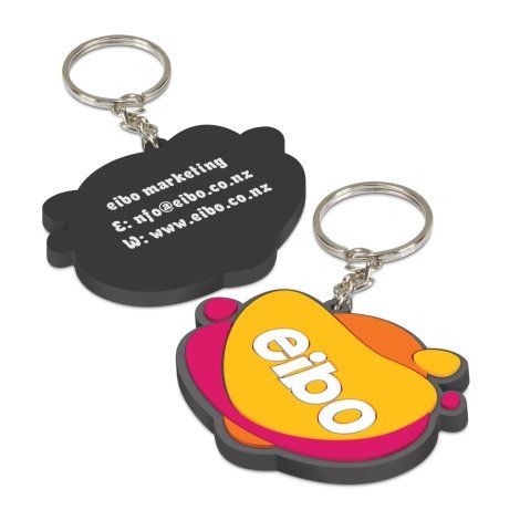 [132219] PVC Key Ring Small - One Side Moulded - 107109