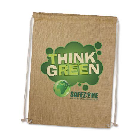 [108645] Jute Drawstring Backpack - 109073