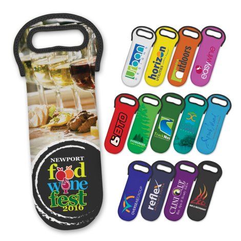 [110498] Neoprene Wine Cooler Bag - Full Colour - 110498