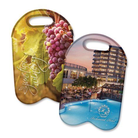 [131998] Neoprene Double Wine Cooler Bag - Full Colour - 110499