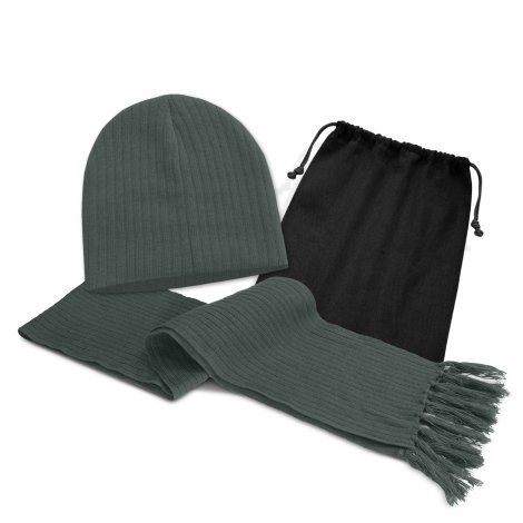 Nebraska Scarf and Beanie Set - 113842