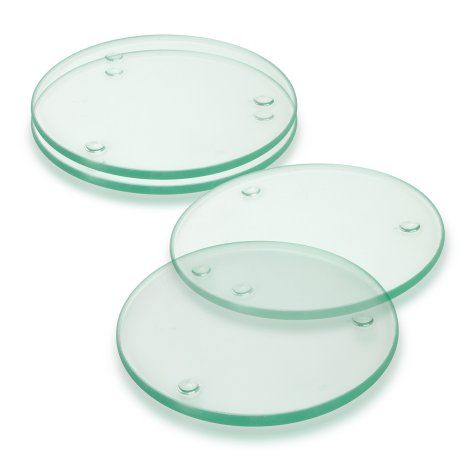 [116397] Venice Glass Coaster - Set of 4 - Round - 116397