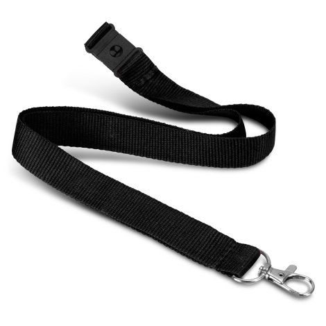 [132648] Soft Touch Logo Lanyard - 116611 (Black)