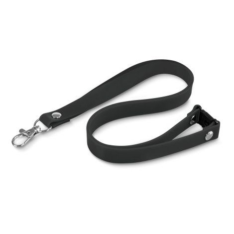 [132467] Silicone Lanyard - 117053 (Black)