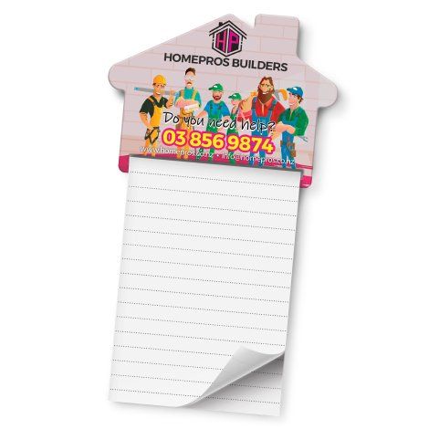 [118489] Magnetic House Memo Pad - A7 - 118489