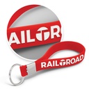 Silicone Key Ring - Embossed - 118672