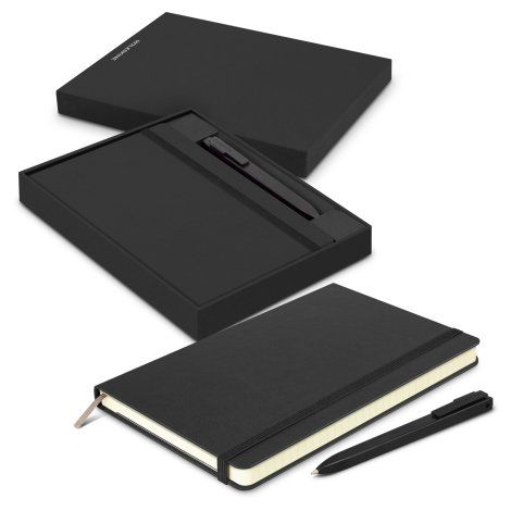 [117173] Moleskine Notebook and Pen Gift Set - 119355 (Black)