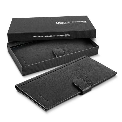 [120916] Pierre Cardin Leather Passport Wallet - 121122