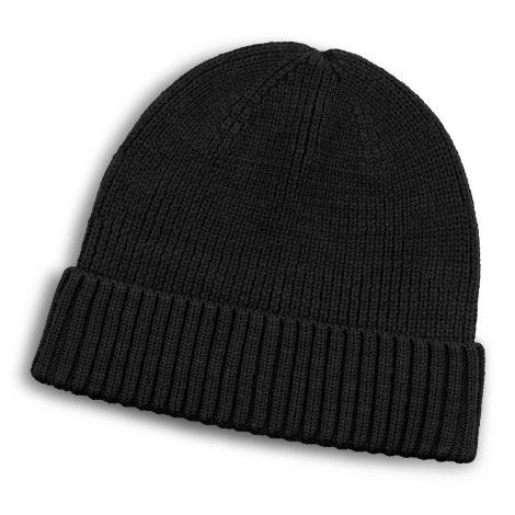 [121777] Merino Wool Beanie - 121792 (Black)
