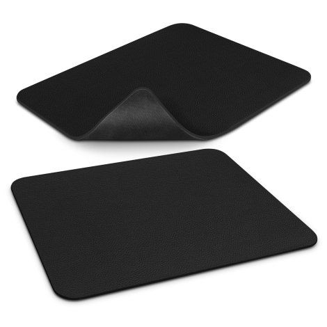 [125908] Leatherette Mouse Mat - 125912 (Black)