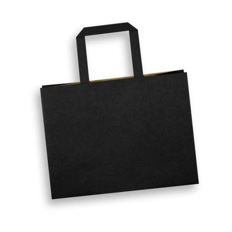 Medium Flat Handle Paper Bag Landscape - 125940