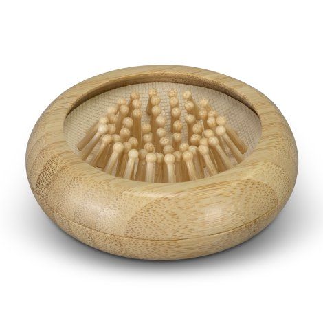 NATURA Bamboo Brush and Mirror - 125992