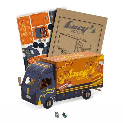 BRANDCRAFT Small Truck Wooden Model - 124032