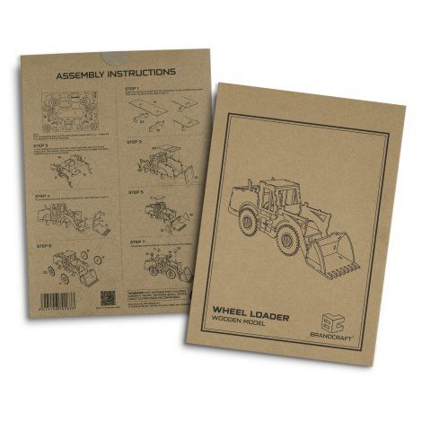 BRANDCRAFT Wheel Loader Wooden Model - 124037