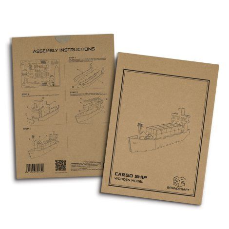 BRANDCRAFT Cargo Ship Wooden Model - 124038