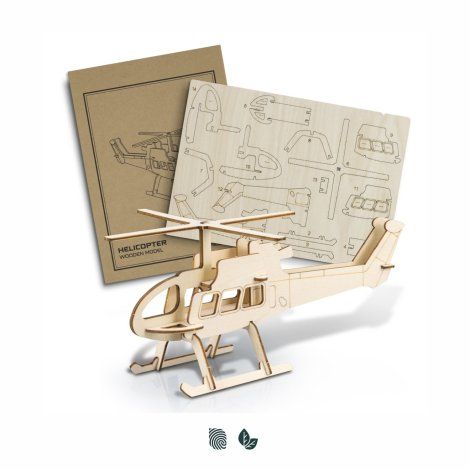 BRANDCRAFT Helicopter Wooden Model - 124040