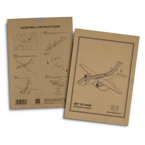 [124039] BRANDCRAFT Jet Plane Wooden Model - 124039