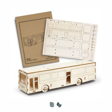BRANDCRAFT Bus Wooden Model - 126726