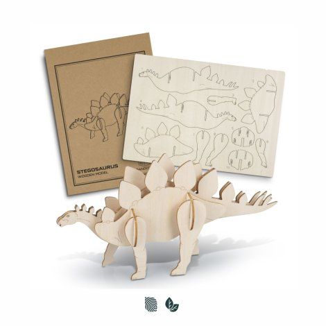 BRANDCRAFT Stegosaurus Wooden Model - 126732