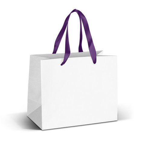 Medium Ribbon Handle Paper Bag - Full Colour - 127178