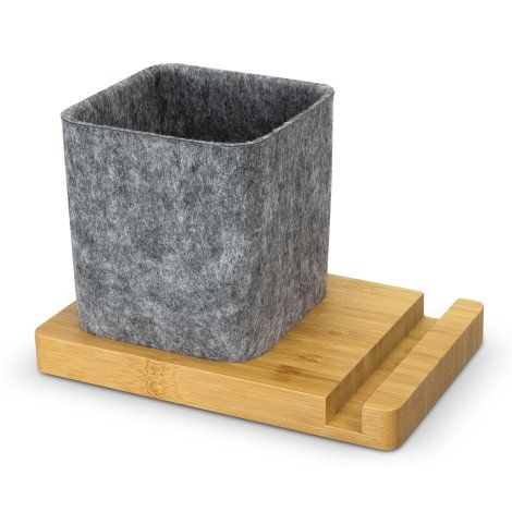 [127789] NATURA Bamboo Phone Stand Desk Caddy - 127793